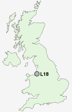L18 Postcode map