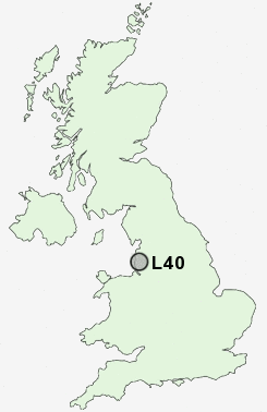 L40 Postcode map
