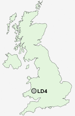 LD4 Postcode map