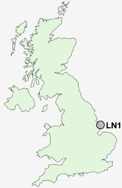 LN12 Postcode map