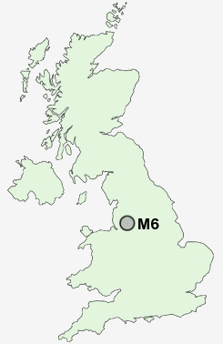 M6 Postcode map