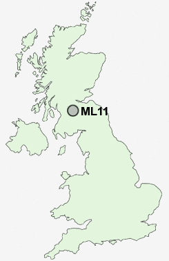 ML11 Postcode map