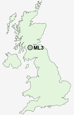 ML3 Postcode map
