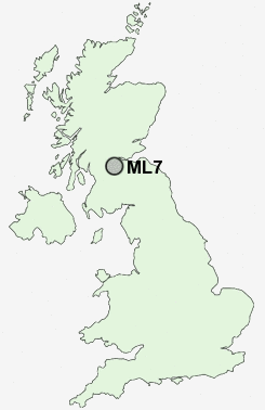 ML7 Postcode map