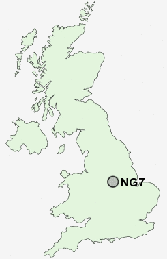 NG7 Postcode map