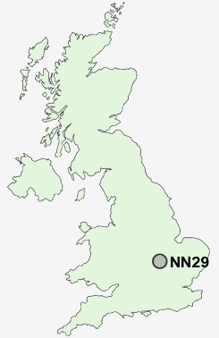NN29 Postcode map