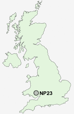 NP23 Postcode map