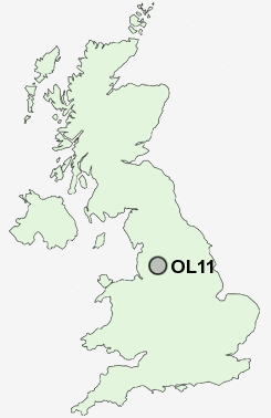 OL11 Postcode map