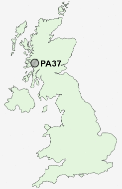 PA37 Postcode map