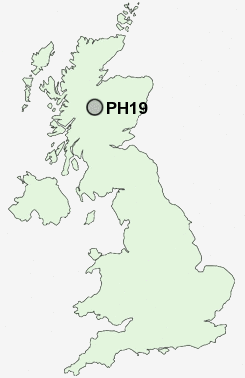 PH19 Postcode map