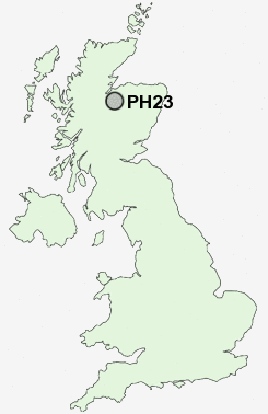 PH23 Postcode map