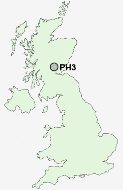PH3 Postcode map