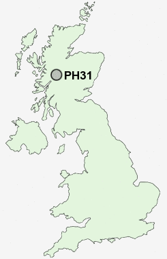 PH31 Postcode map