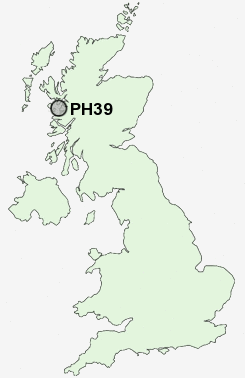 PH39 Postcode map