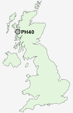 PH40 Postcode map