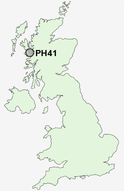 PH41 Postcode map
