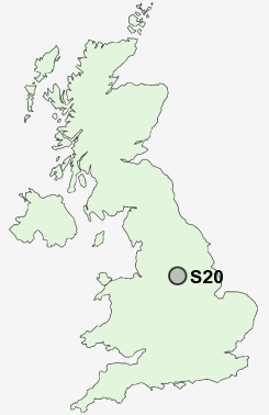 S20 Postcode map