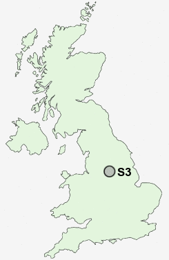 S3 Postcode map