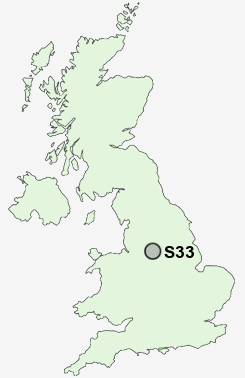 S33 Postcode map