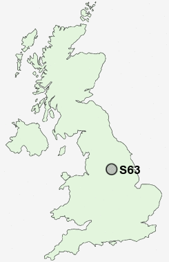 S63 Postcode map