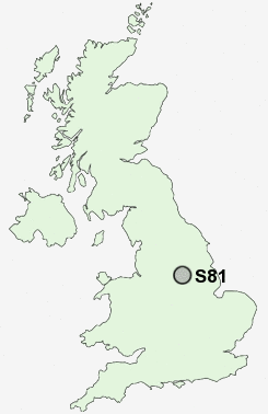 S81 Postcode map