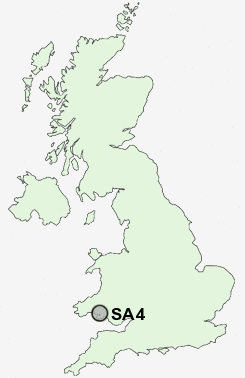 SA4 Postcode map