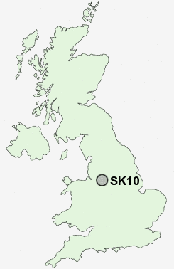 SK10 Postcode map