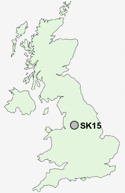 SK15 Postcode map