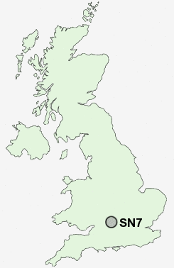 SN7 Postcode map