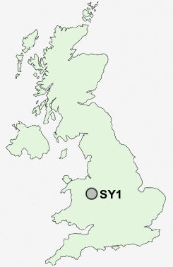 SY1 Postcode map
