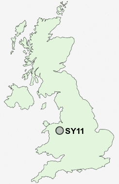 SY11 Postcode map