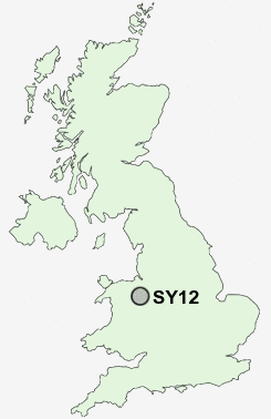 SY12 Postcode map