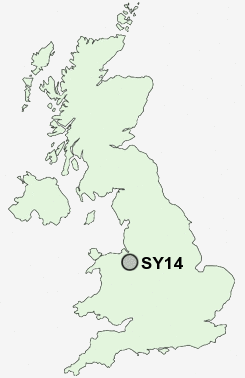 SY14 Postcode map
