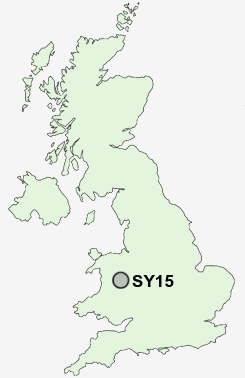 SY15 Postcode map