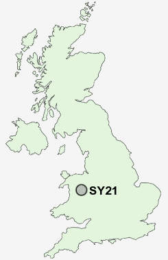 SY21 Postcode map