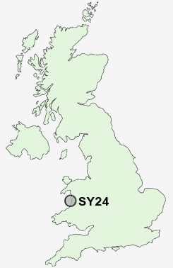 SY24 Postcode map