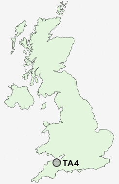 TA4 Postcode map