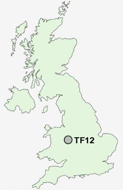TF12 Postcode map