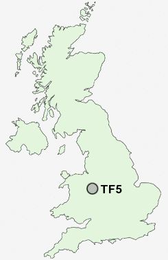 TF5 Postcode map