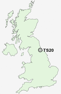 TS20 Postcode map
