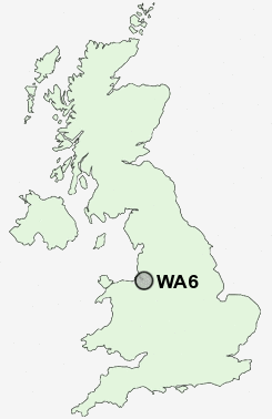 WA6 Postcode map