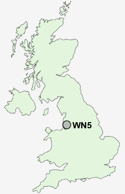 WN5 Postcode map