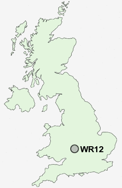WR12 Postcode map