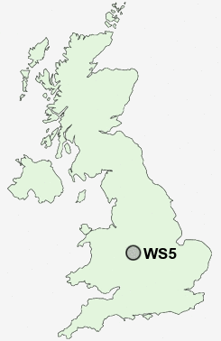 WS5 Postcode map