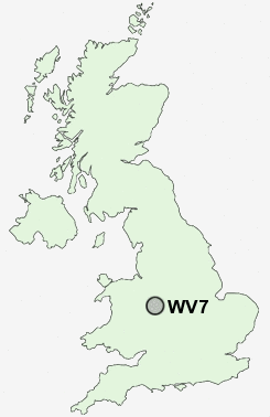 WV7 Postcode map