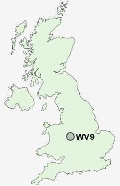 WV9 Postcode map