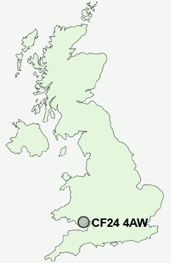 UK Postcode map