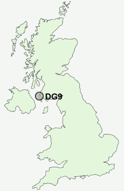 DG9 Postcode map