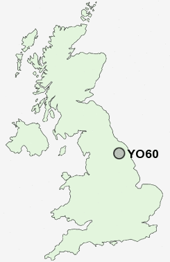 YO60 Postcode map